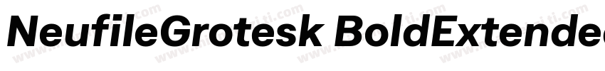 NeufileGrotesk BoldExtended字体转换